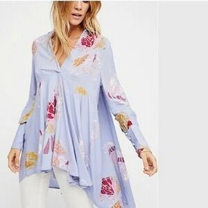 Free People Field of Butterflies Tunic Size M